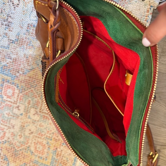 Dooney and Bourke Camel Leather Bag - Picture 2 of 7